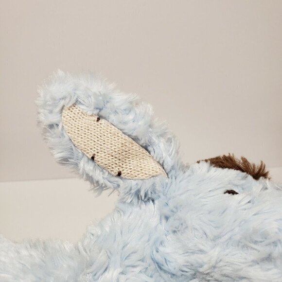 Disney Baby 11" Blue Brown Eeyore Knit Ears Kids Preferred 2013 Plush - Picture 3 of 5